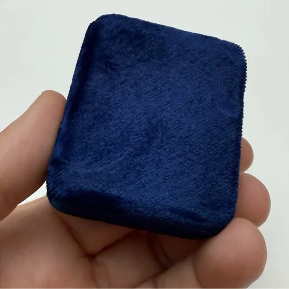 Vintage Royal Blue Velvet Jewelry Ring Presentation Box Adams-Magnon Tampa FL - Picture 8 of 9